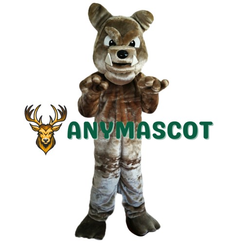 Brown Bulldog Mascot Costume Adult Costume