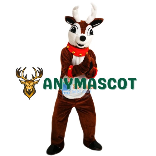 Reindeerw Bell Collar Cuffs Mascot Costume Adult Costume