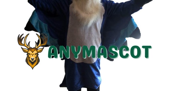Plush Blue Eagle Mascot Costume