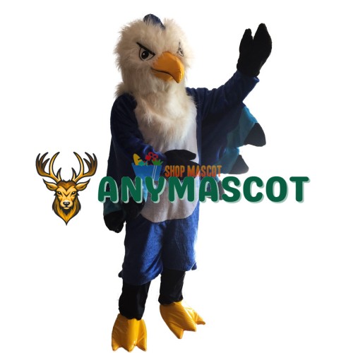 Plush Blue Eagle Mascot Costume