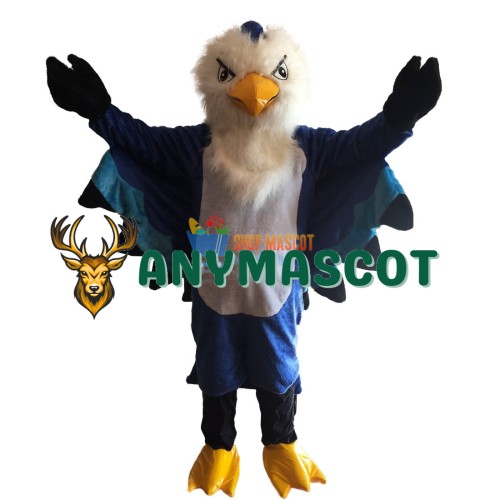 Plush Blue Eagle Mascot Costume