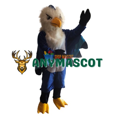 Plush Blue Eagle Mascot Costume
