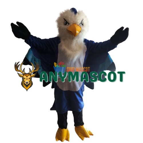 Plush Blue Eagle Mascot Costume