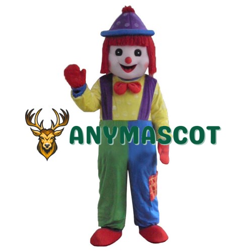 Hot Clown Comic Mascot Costume Halloween Party Dress