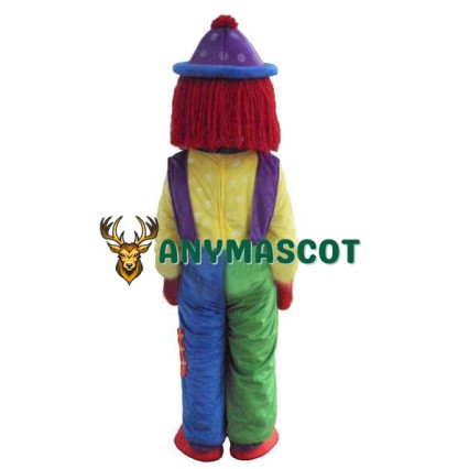 Hot Clown Comic Mascot Costume Halloween Party Dress