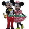 Mickey and Minnie Mouse Adult Mascot Costume Two Pieces