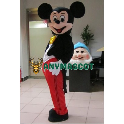 Mickey and Minnie Mouse Adult Mascot Costume Two Pieces
