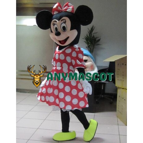 Mickey and Minnie Mouse Adult Mascot Costume Two Pieces