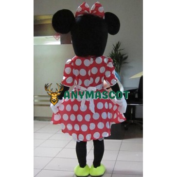 Mickey and Minnie Mouse Adult Mascot Costume Two Pieces