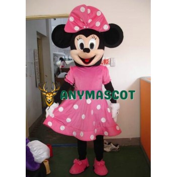 Pink Minnie Mouse Adult Mascot Costume