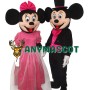 2nd Version Mickey and Minnie Mouse Full Dress Mascot Adult Costume