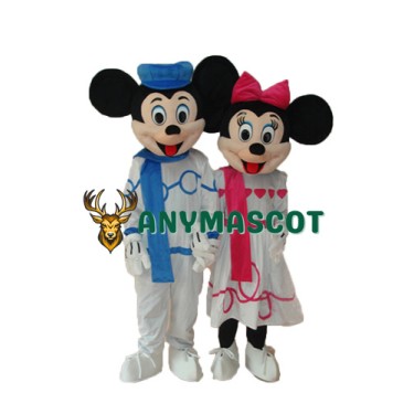 Leisure Mickey and Minnie Mascot Adult Costume
