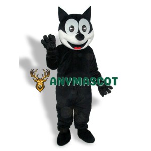 Black Cat Adult Mascot Costume