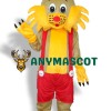 Yellow Face Cat Adult Mascot Costume