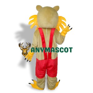 Yellow Face Cat Adult Mascot Costume