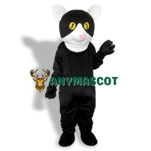 Black Little Cat Adult Mascot Costume