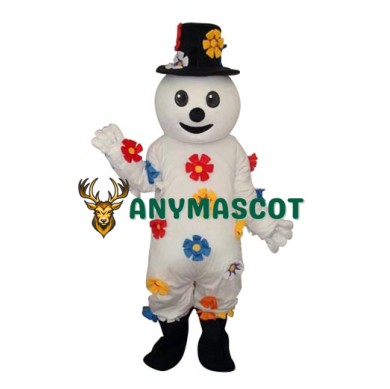 Flower Snowman Mascot Adult Costume