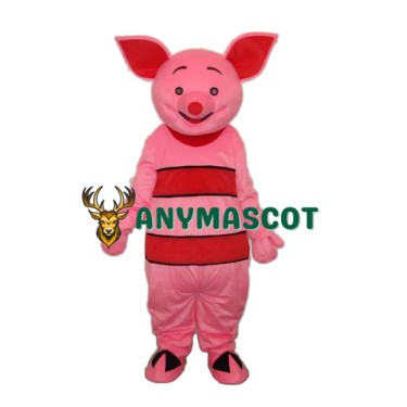 New Version Small Pink Pig Mascot Adult Costume