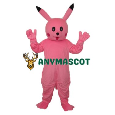 Pink Pikachu Mascot Adult Costume