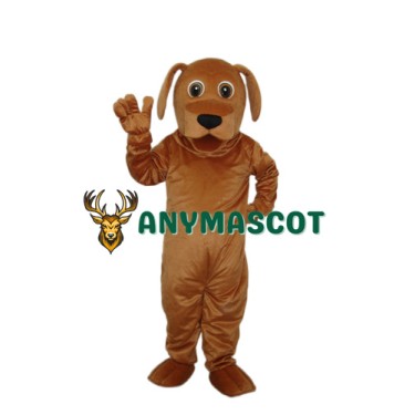Golden Dog Mascot Adult Costume