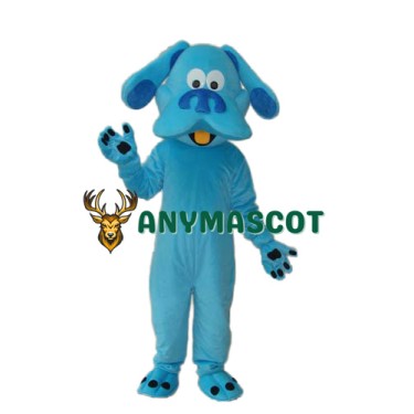 Blue Dog Mascot Adult Costume