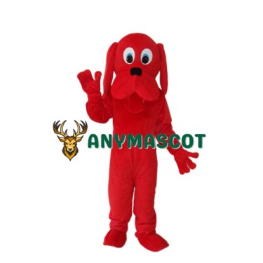 Red Dog Mascot Adult Costume