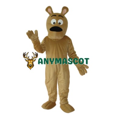 Grey Dog Mascot Adult Costume