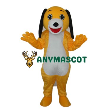 Small Yellow Dog Mascot Adult Costume