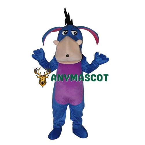 Blue Eeyore Adult Mascot Costume