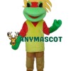 Yellow Green Red Frog Prince Mascot Adult Costume