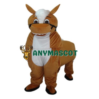 Small Brown Horse Mascot Adult Costume