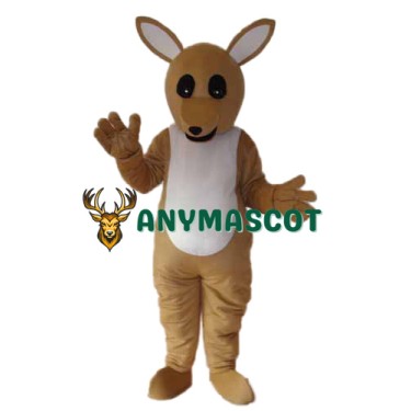 Golden Kangaroo Mascot Adult Costume