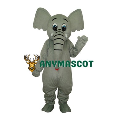 Little Grey Elephant Mascot Adult Costume