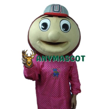 Baseball Monkey Head Mascot Adult Costume