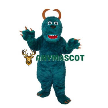 Dark Green Sulley Monster Inc Mascot Adult Costume