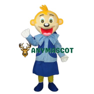 Smart Yellow Head Monkey Mascot Adult Costume