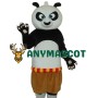 2nd Version Short Wool Kung Fu Panda Mascot Adult Costume