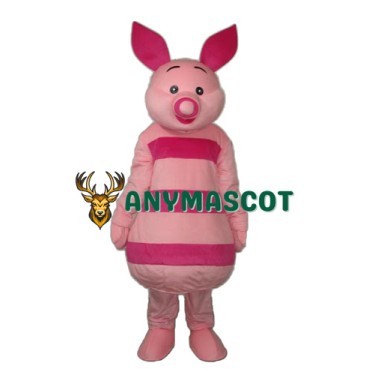 Small Round Nose Pink Pig Mascot Adult Costume
