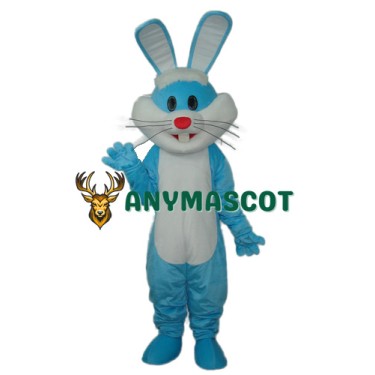 Blue Rabbit Mascot Adult Costume
