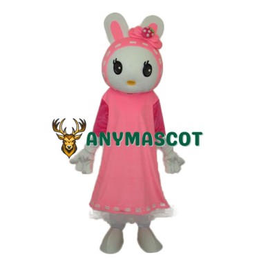 Miss Rabbit Mascot Adult Costume