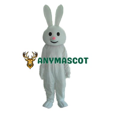 Pink Nose Rabbit Mascot Adult Costume