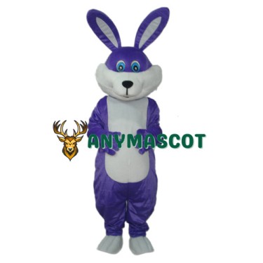 Purple Rabbit Mascot Adult Costume