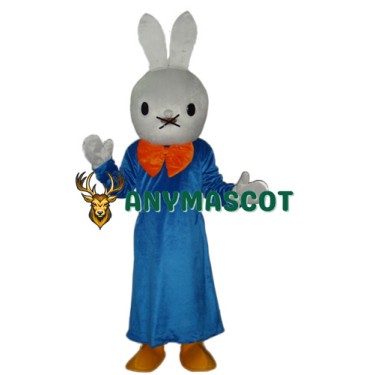 Smart Rabbit Mascot Adult Costume