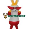 Yellow Hat Rabbit Mascot Adult Costume