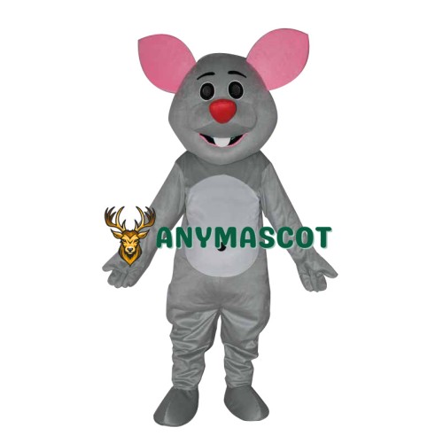 Grey mouse adult Mascot Costume