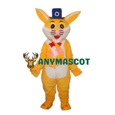 Yellow Rabbit Mascot Adult Costume