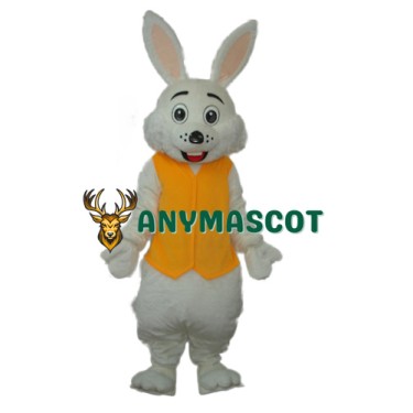Yellow Vest Rabbit Mascot Adult Costume