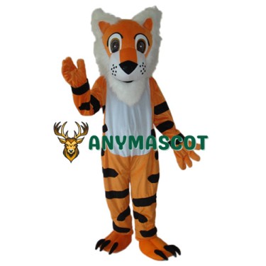 Long Beard Tiger Mascot Adult Costume