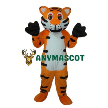 Orange Tiger Mascot Adult Costume