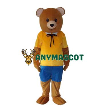 leisure Version Teddy Bear Mascot Adult Costume